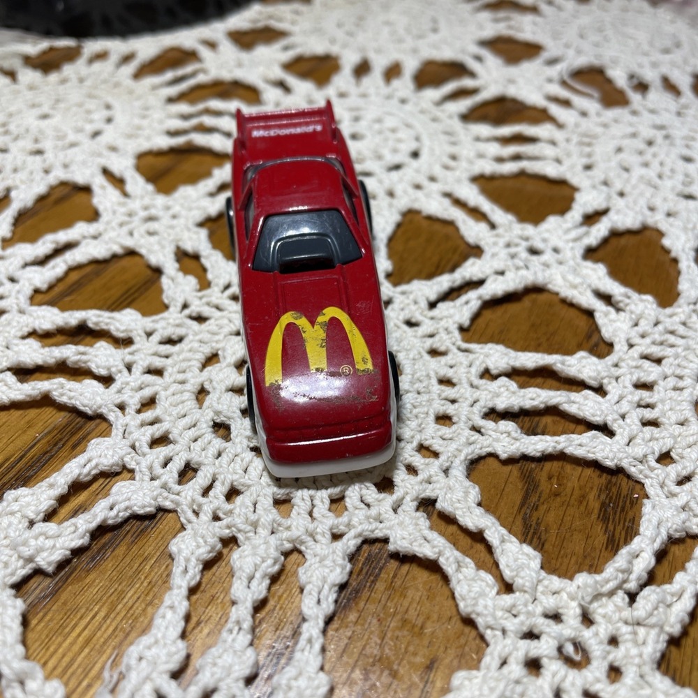 McDonalds Drag Racer Die Cast Car Mattel Hot Wheels 1993 Happy Meal Toy Red - Picture 3 of 4